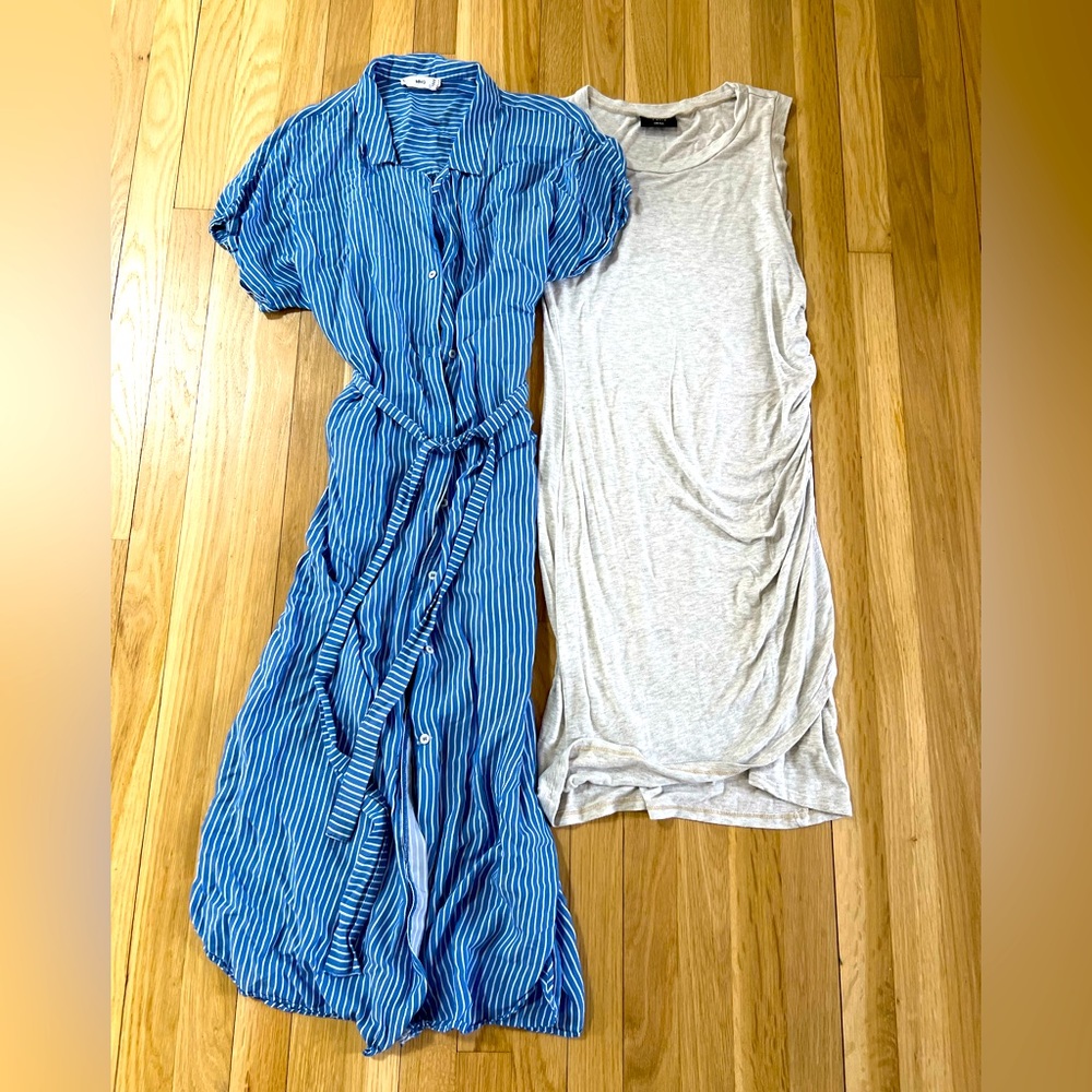 Lot of 2 maternity dresses, Mango, Vici, S/M